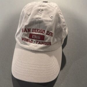 San Diego Zoo 1916 Baseball Gray Adjustable Hat Summer Vacation Travel